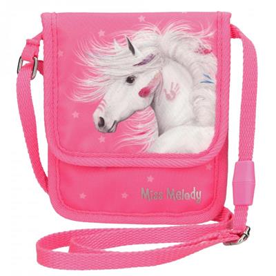 Miss Melody Neck Pouch Pink Horse Purse / Child's Handbag