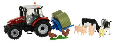 Britains 43205 Massey Ferguson 5612 Tractor Set 1:32 scale