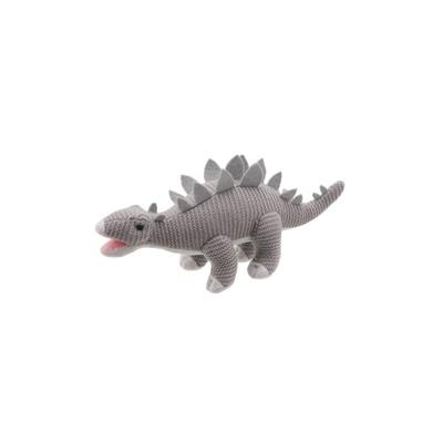 Wilberry Knitted Stegosaurus Teddy Small Stegosarus Grey Dinosaur Teddy