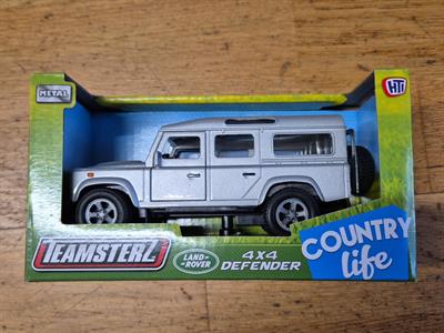 Teamsterz Land Rover Defender SILVER Teamsterz Country Life 4x4 Land Rover Defender