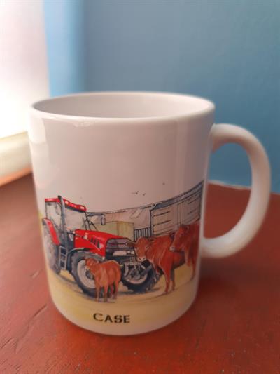 Case Tractor Mug Case & Red Rubies Mug