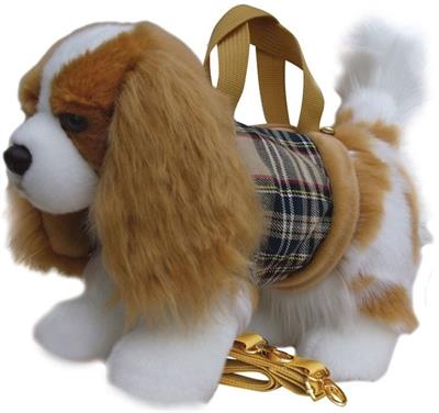 Blenheim Cavalier King Charles Spaniel Dog Plush Handbag