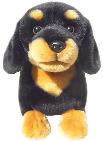 12" Black and Tan Dachshund Teddy Dog Soft Toy