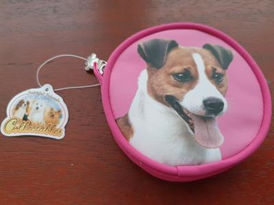 Jack Russell Dog Coin Purse - Pink
