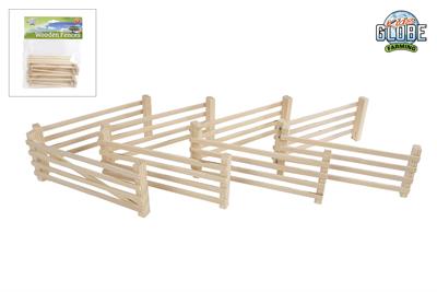 Kids Globe Farming Wooden Fences 1:24 scale fencing 8 pieces