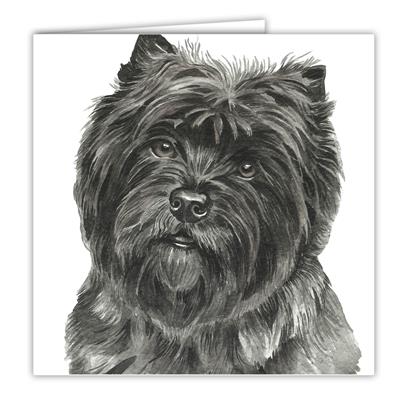 Cairn Terrier Greetings Card by WaggyDogz