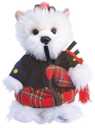 Westie in Costume West Highland Terrier Teddy Soft Toy